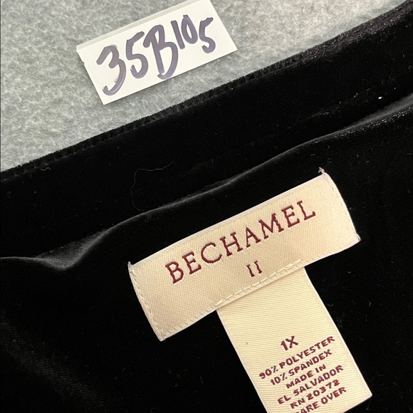 Bechamel Black Velvet Button Top Light Jacket 1X Patchwork Whimsigoth Moody - Picture 2 of 9